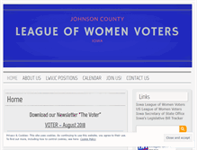 Tablet Screenshot of lwvjc.org